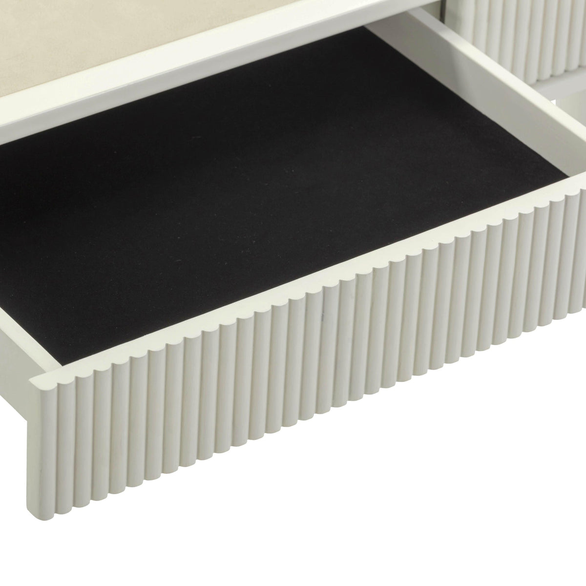 Lexi 55" Cream 2-Drawer Desk