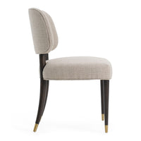 Beatriz Modern Beige & Oak Dining Chair (Set of 2)