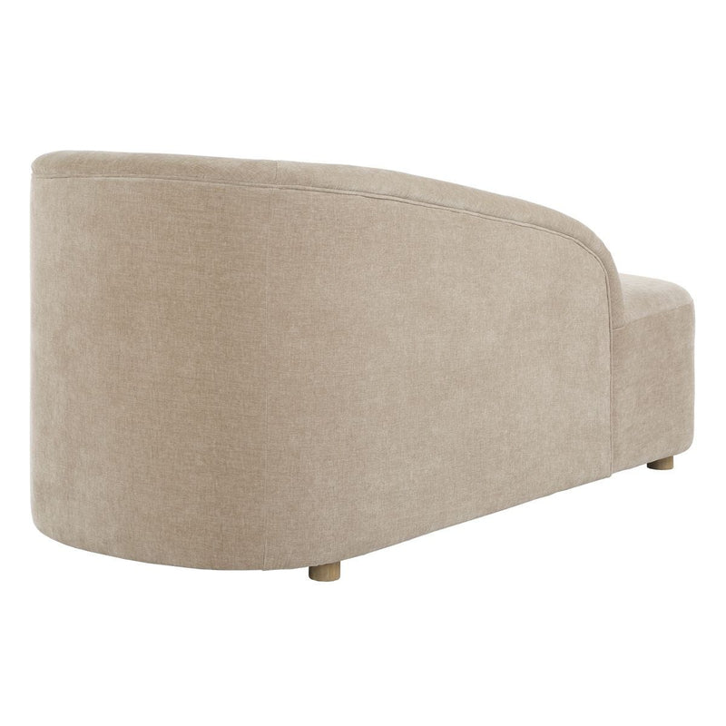 Lila Velvet Arm Chaise Lounge
