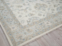 Carra Ivory/Blue Luxury Area Rug