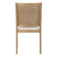 Coastal Rattan Upholstered Dining Chair (Set of 2)