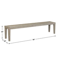 Audrey 81" Indoor-Outdoor  Bench