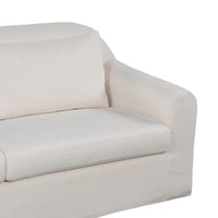 PAREE 85"  Linen Ivory Slipcover