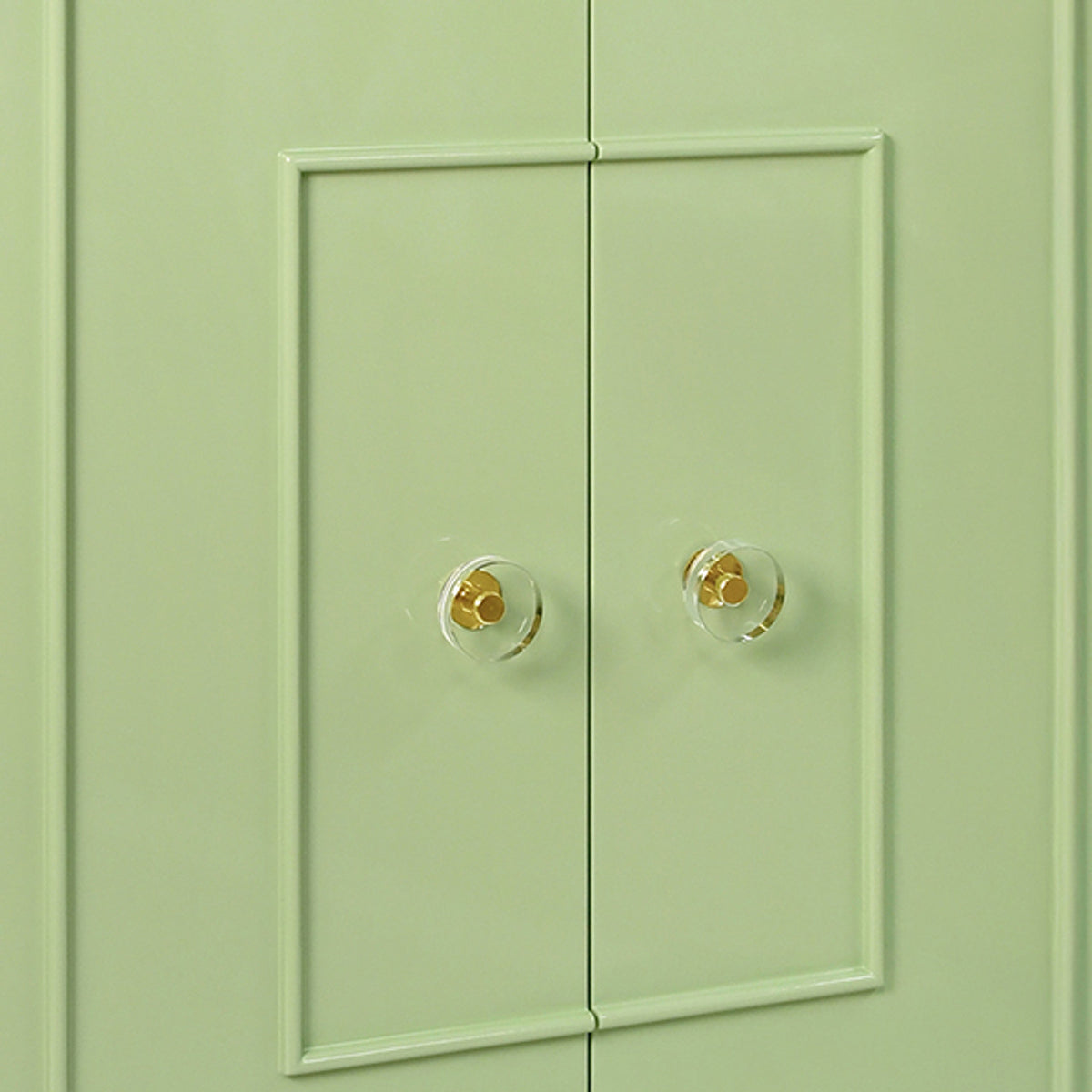 Elsie Celadon Glossy Lacquer Storage Cabinet