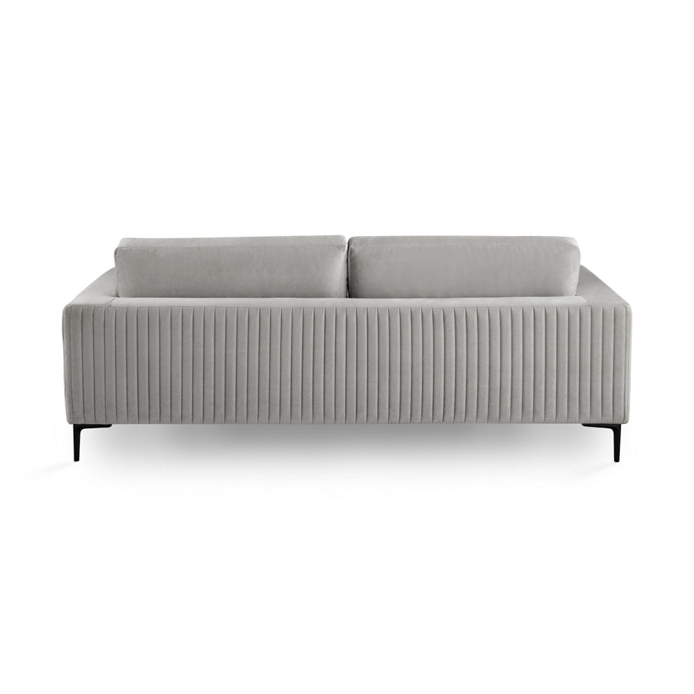 Leya Grey Velvet Sofa