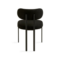 Claudia Black Boucle Dining Chair