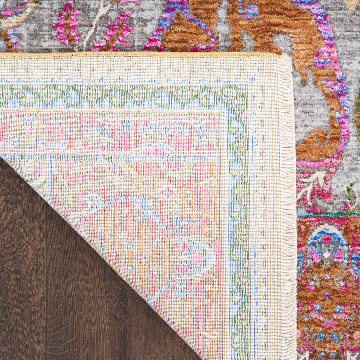 Paris Pink Multicolour Area Rug