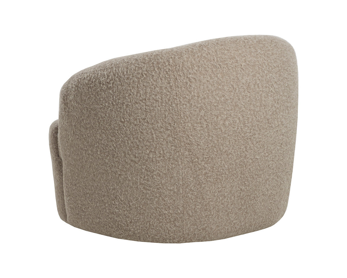 Fuwari Shearling Swivel Accent Chair
