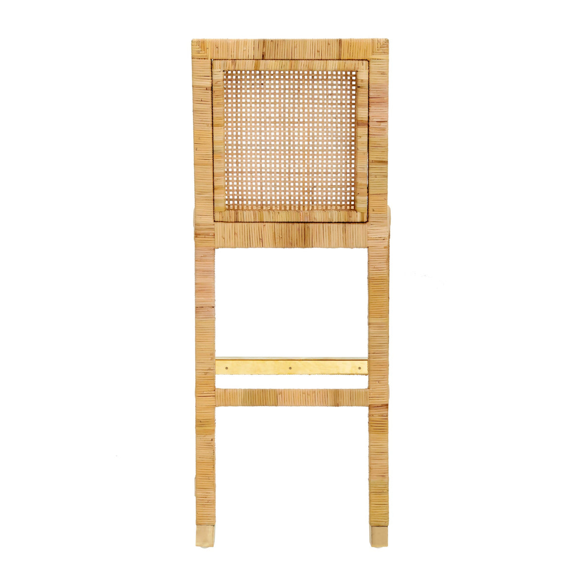 Arimo Rattan Performance Fabric Counter Stool