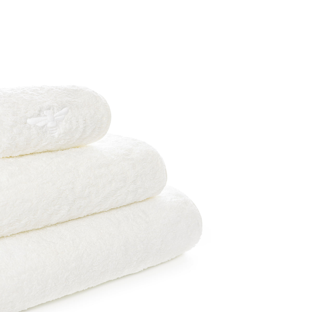 Apiary Snow Luxury Bath Towels