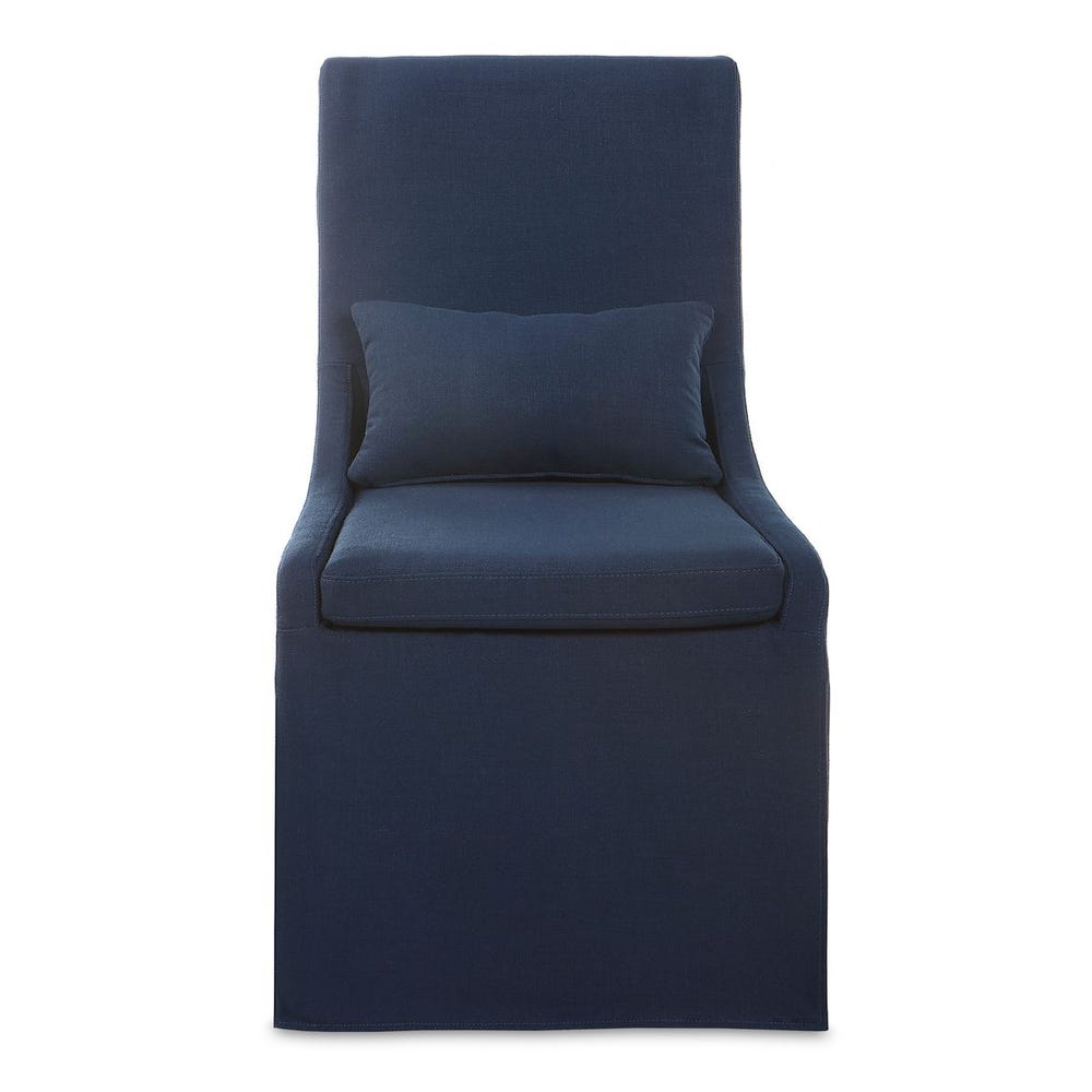 Hazel Armless Blue Line Chair