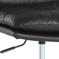 Stinson Black Faux Leather Maximum Comfort Modern Desk Chair