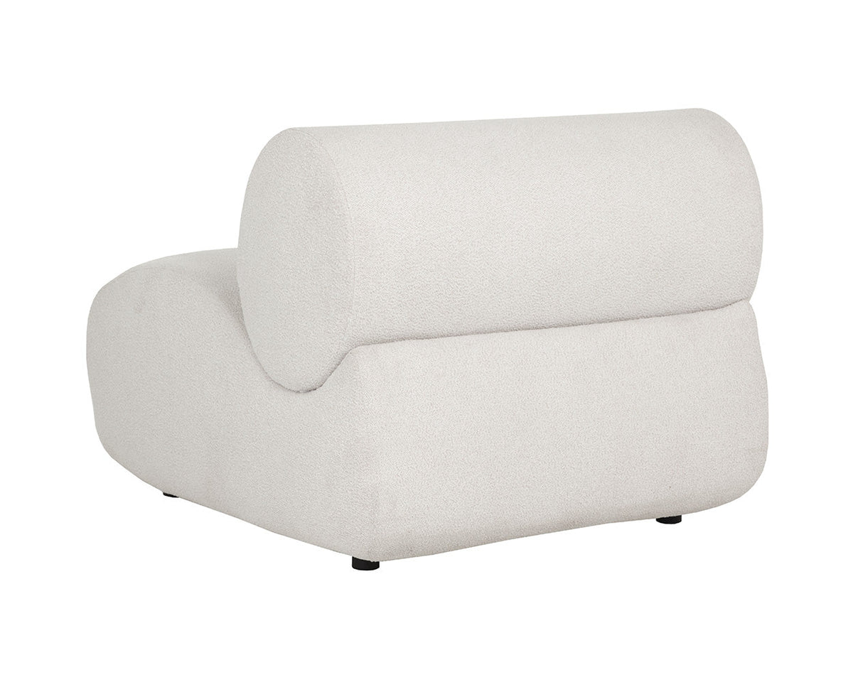 Nimbus Cream Performance Fabric Indoor/Outdoor Modular Armless Chair