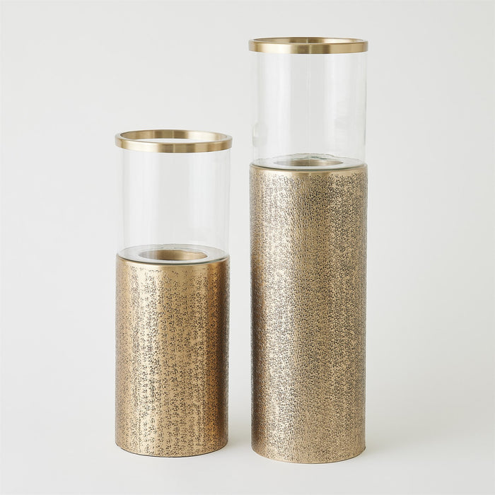 Textured Antique Brass Hurricanes (2 Sizes Available)