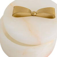 Monet White Onyx Container (2 Sizes Available)