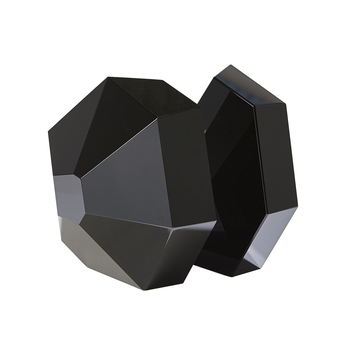 Cherie S/2 Black Crystal Bookends