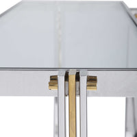 Anya Silver & Gold Console Table