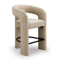 Malone Taupe Performance Chenille Counter Stool