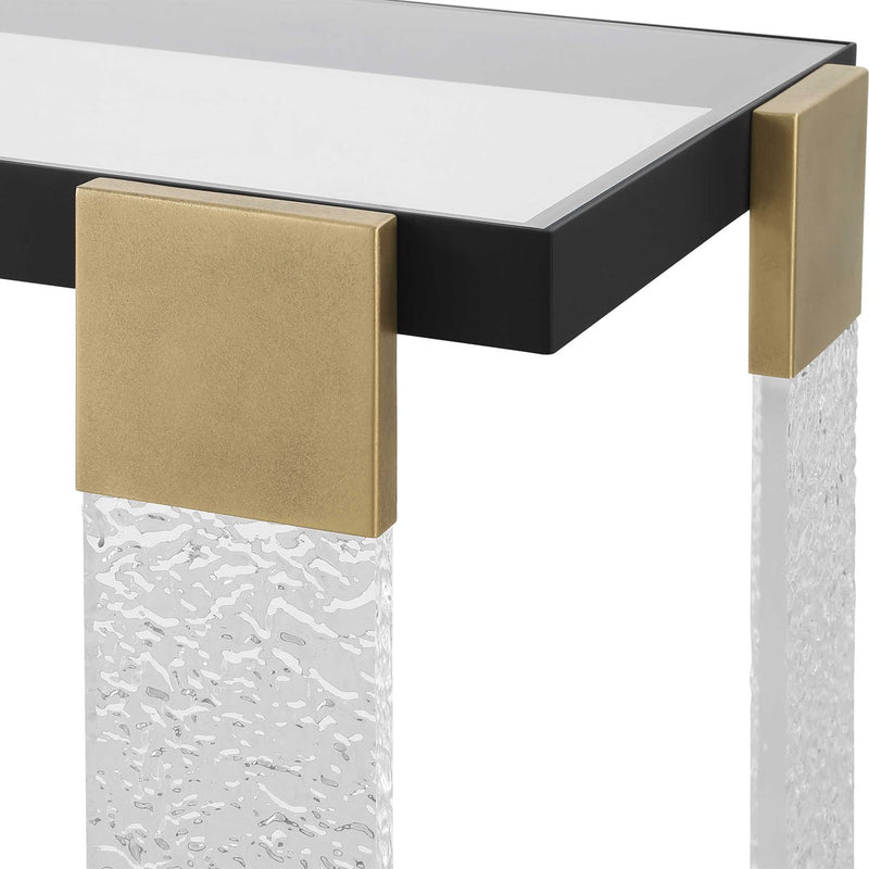 Mckenzie Black & Gold Accent Table