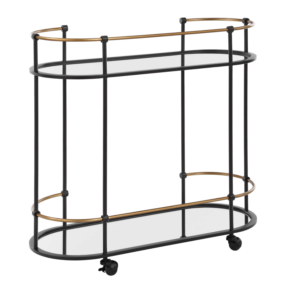 Karma Black & Gold Bar Cart