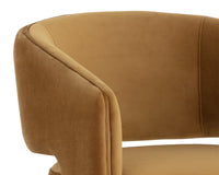 Claren Modern Gold Sky & Gold Desk Chair