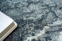 Audrina Silver/Dark Grey Artist's Area Rug