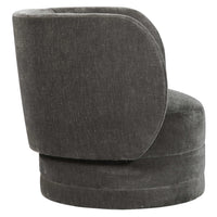 Venzio Grey Velvet Swivel Chair