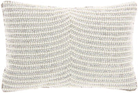 Effie Ivory Silver Bead & Pearl Throw Pillow (2 Sizes Available)