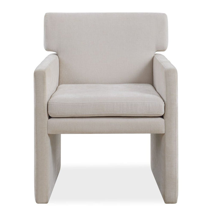 Valentina Statement Ivory Velvet Dining Chair