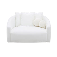 Nihan Cream Performance Linen Daybed