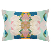 Whimsical Navy Garden Multicolour Decorative Pillow (4 Sizes Available)