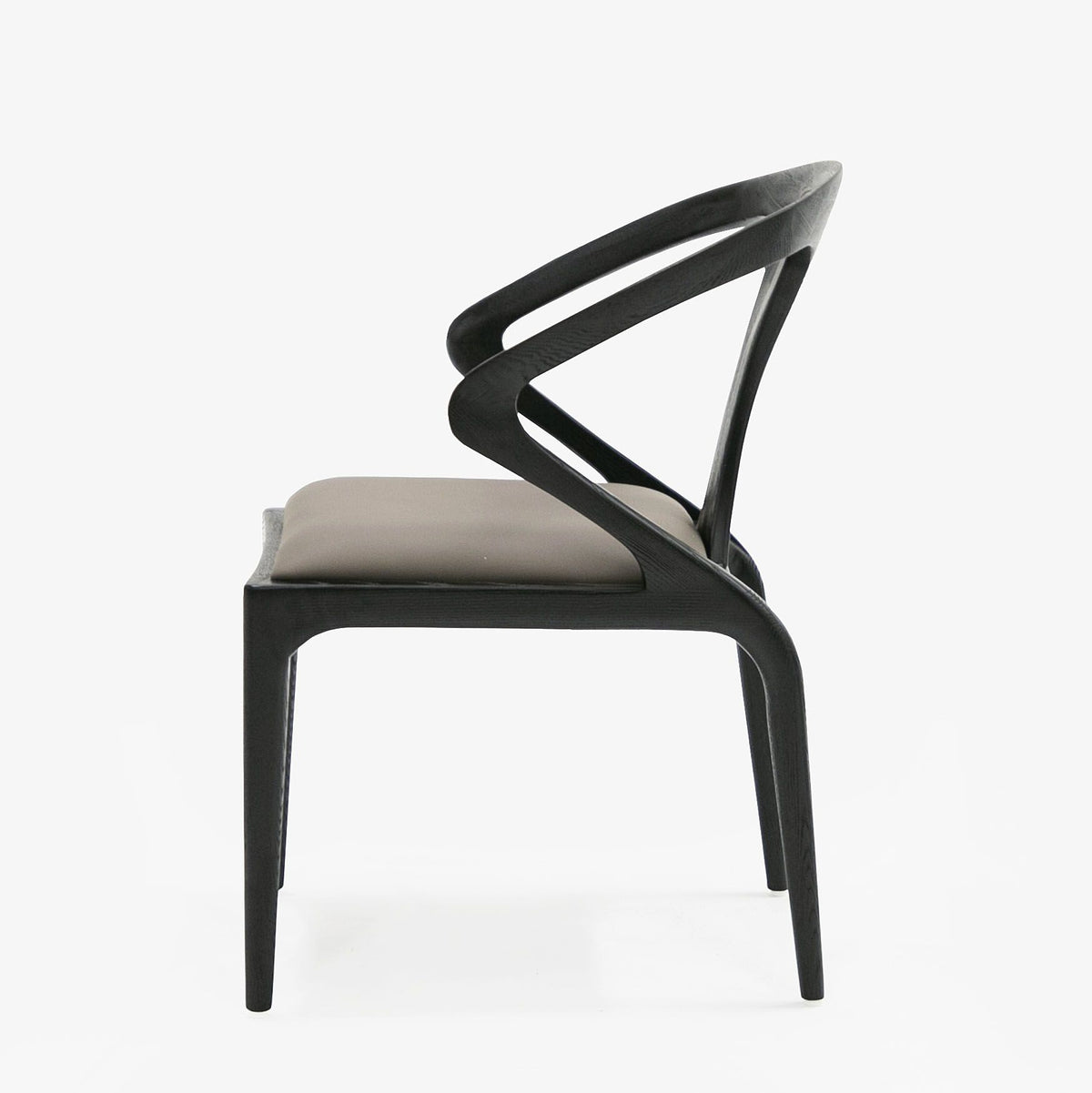 Caroline Modern Grey & Black Dining Chair