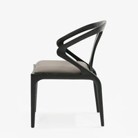 Caroline Modern Grey & Black Dining Chair