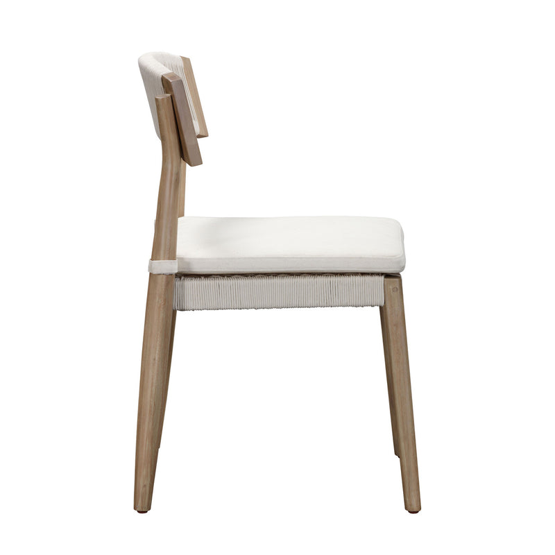 Spirah Cream Outdoor Dining Chair - Set of 2