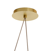 Berkley 82" Crystal & Antique Brass Multi-Drop Chandelier