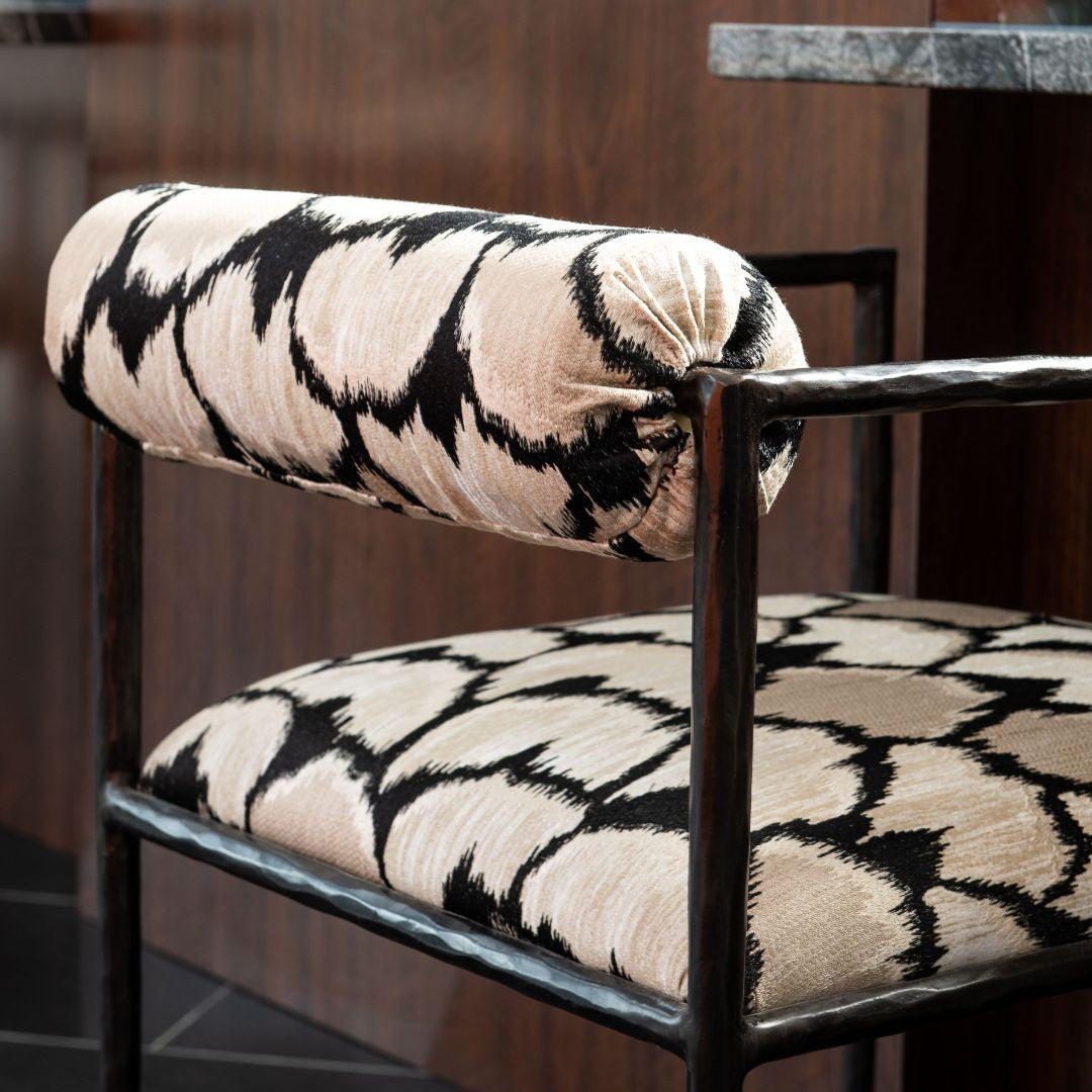 Musa Embroidered Iron Chair