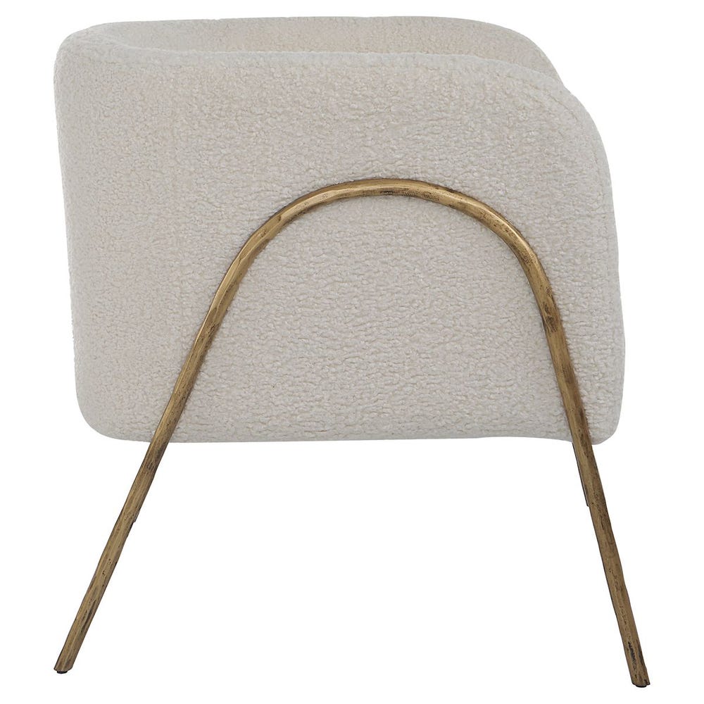 Netta Off-White Accent Chair