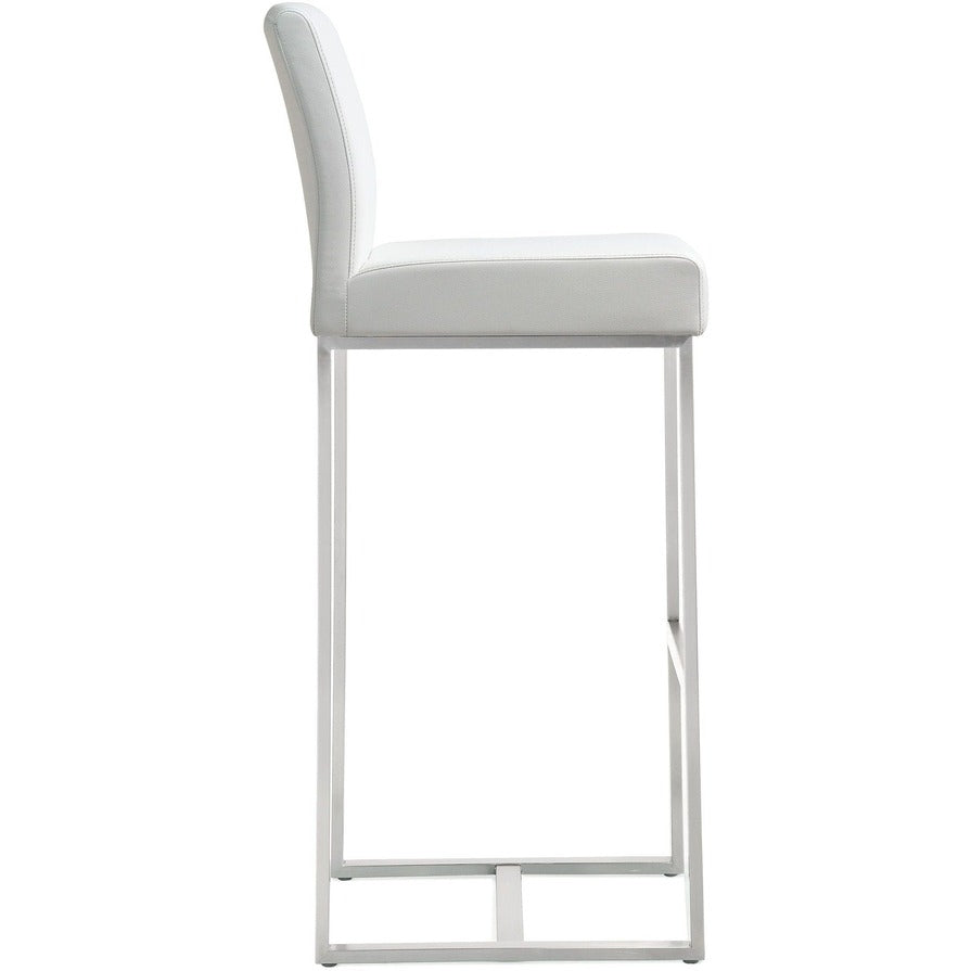 Moriah White Steel Barstools (Set of 2) - Luxury Living Collection