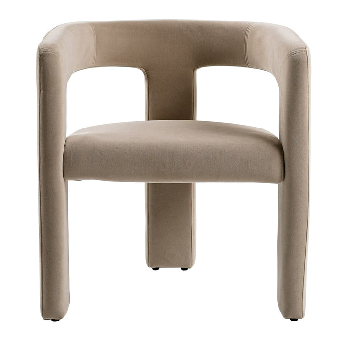 Ferah Modern Beige Upholstered Dining Chair