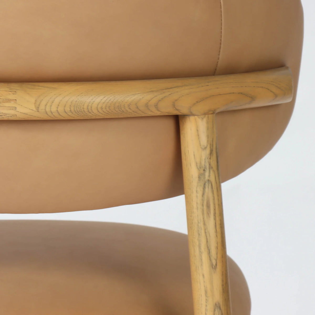 Rowan Tan Leather Dining Chair