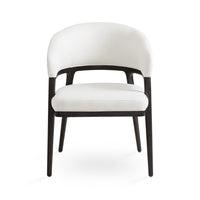 Cosette White Linen Dining Chair