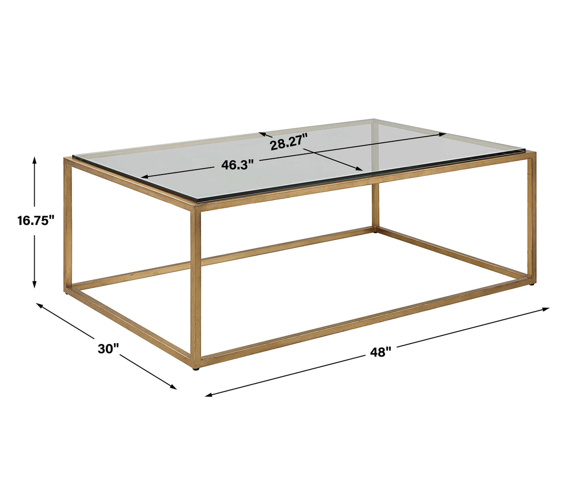 Veda Gold Coffee Table