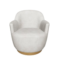 Casie Cream Swivel Accent Chair