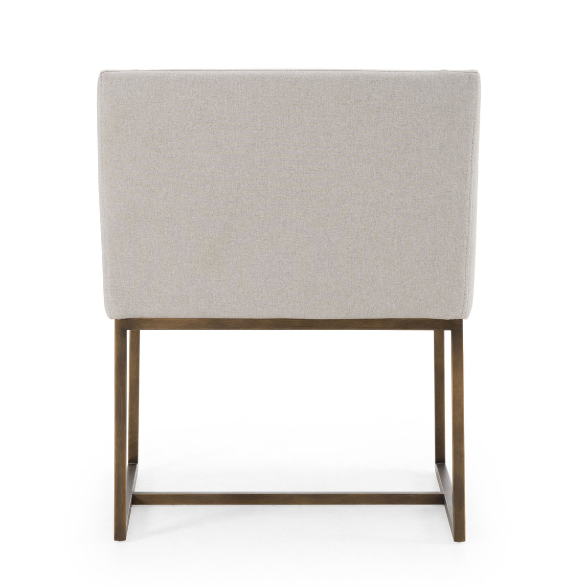 Isabeau Modern Grey & Brass Dining Chair