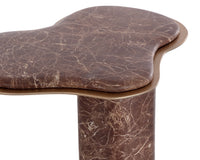 Isola Faux Marble Concrete Indoor Outdoor Accent Table