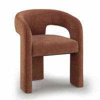 Malone Rust Red Performance Chenille Dining Chair