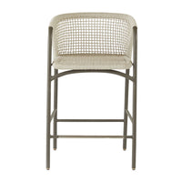Enzo Buff Plain Weave Outdoor Counter Stool