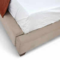 Miranda Modern Beige Fabric Bed