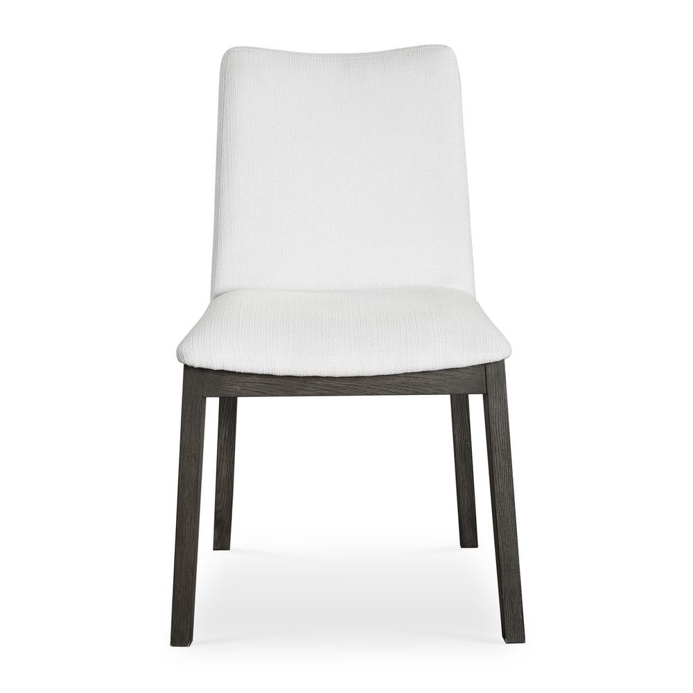 Deser White Fabric Chair (Set of 2)