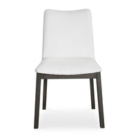 Deser White Fabric Chair (Set of 2)
